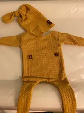 Conjunto de ropa de utilería para recién nacidos, Pelele con pies y botones, 2 uds.