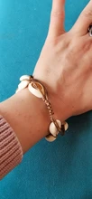Pulsera de conchas Puka para hombre y mujer, brazalete de conchas naturales hechas a mano, para playa, joyería Bohemia