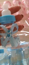 Botella rellenable de plástico para recuerdo de Baby Shower, recuerdo de decoración, 12 unidades, 2018
