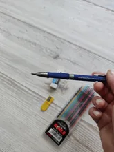 Lápiz mecánico de repuesto grueso 2,0, recargas de 12 colores opcionales, lápiz negro 2B, ala de plomo y papelería de escritura