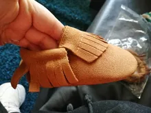 Zapatos de piel de ante para bebé, mocasines de suela blanda antideslizante para recién nacidos