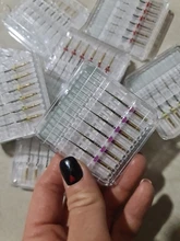 Limas dentales doradas y flexibles, endodoncia dorada de 25mm, instrumento de niquelado