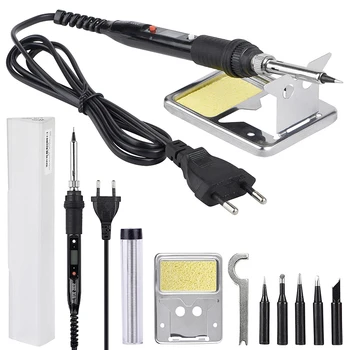 WMORE Electric Soldering iron LCD 80W 110V 220V Welder Machine Rework Tool Soldering Iron Tip Wires for Cellphone SMD Repairing
WMORE Electric Soldering iron LCD 80W 110V 220V Welder Machine Rework Tool Soldering Iron Tip Wires for Cellphone SMD Repairing