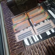 Pestañas postizas individuales, pestañas falsas individuales de 0,07mm, de seda suave Natural, herramientas de maquillaje