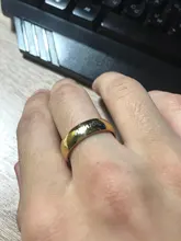 SHOUMAN-anillos de acero inoxidable con cristal para hombre y mujer, Color dorado, para boda, abalorio de nombre personalizado, regalo