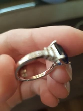 Huitan-anillo cuadrado azul con cuatro garras para mujer, diseño Vintage, Circonia cúbica de lujo, joyería femenina, anillos de boda