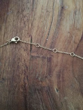 Collar a la moda de acero inoxidable para mujer, gargantillas de amor a la moda, collar largo de acero dorado personalizado, colgante delicado, regalo para pareja