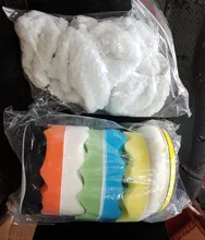 Car-Polishing-Pad-Kit Buffing-Sponge-Pad-Set Auto-Buffing-Waxing M14-Drill with Adaptor