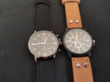 Pulsera de cuarzo para hombre, reloj deportivo masculino en material de acero inoxidable, con correa de cuero, estilo de negocios, a la moda, 2020