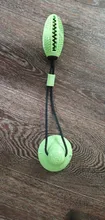 Pet Molar Bite Dog Toys Multifunction Rubber Pet Chew Toys Ball Puppy Suction Cup Pull