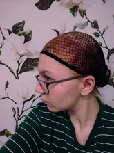 2 unids/lote pelo de Nylon neto de buena calidad del pelo de la peluca de las redes con elástico nueva moda redecilla malla para peluca tapones para las mujeres de composición abierta peluca Cap