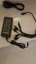 Escam-Adaptador de fuente de alimentación DC 12V 5A, 8 cables de alimentación divididos para cámara de seguridad CCTV DVR analógicos AHD TVI CVI, sistemas de cámara DVR