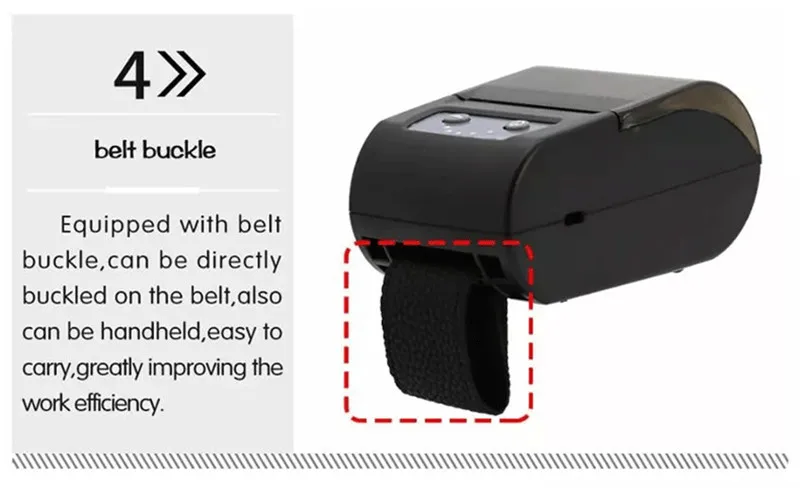 P58D 58mm mini thermal label printer for soho supermarket clubs (6)
