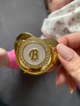 Chupete de bebé con diamantes de imitación, cadena de Clips para chupete, 26 letras, pezón de silicona, regalos para Baby Shower, sin BPA
