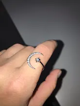 IPARAM nuevo diseño CZ estrella de circón anillo de 2020 declaración de moda oro plata encanto de Color señora chica anillo de la joyería