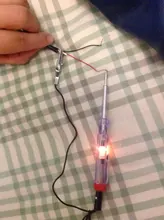 ¡Gran oferta! 6 V-24 V CC sistema de sonda de luz de prueba lámpara de sonda de prueba Auto coche probador de circuito de luz de la lámpara de prueba de voltaje Detector de pluma