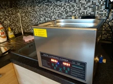 Limpiador ultrasónico Digital de acero inoxidable, 3L, 6L, 10L, doble frecuencia, máquina de limpieza, 220V