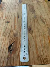 Regla recta de acero inoxidable de 30cm, reglas de Metal de doble cara, herramientas de medición, papelería, suministros de oficina escolar