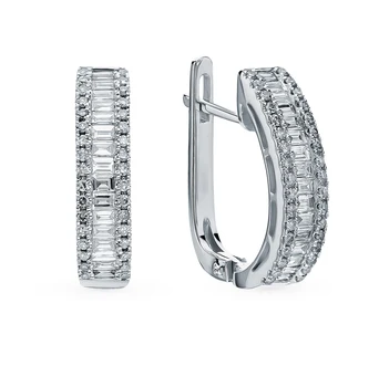 Gold earrings with diamonds sunlight sample 585 
Gold earrings with diamonds sunlight sample 585