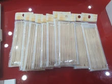 Quitacutículas de madera para uñas, removedor de diamantes de imitación portátil de doble cabeza, decoración de cutículas, 10/20/50/100 Uds.