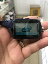 B6-Cadena de llave de Control remoto LCD de 2 vías para vehículo ruso, sistema de alarma para coche de dos vías, línea de estrellas, B6