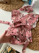 2020 ropa de bebé de verano bebé recién nacido bebé chica mono sin mangas Floral con volantes de monos con diadema