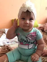 Sombrero de flores a rayas para niñas pequeñas, turbante anudado gorra tejida para niños, gorro utilería para fotos, regalos, 1 Uds.