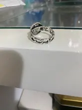 Anillo de plata con alfabeto Retro Punk para hombre, moderno Color plateado, reloj con diseño geométrico, anillo ajustable con apertura joyas de hip-hop