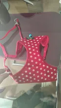 Harness-Vest Walking-Leash Dog Polka-Dot Adjustable Bell Print Cotton For Puppy Cat Pet