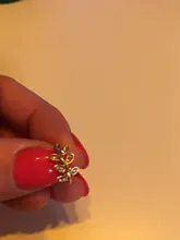 Pendiente de Clip de hoja de oro para mujer, sin Piercing, Puck Rock, Vintage, cristal, joyería