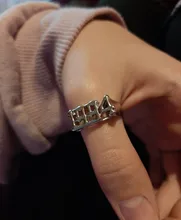 Anillos de acero inoxidable para año de nacimiento para hombre y Mujer, sortija de boda inglesa antigua, banda gótica Vintage, joyería Punk, 2021