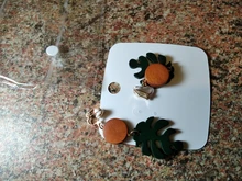 Joyería de colección de múltiples estilos para niña y mujer, aretes de Clip de hojas geométricas con personalidad creativo coreano, accesorios de moda para niña y Mujer