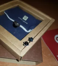 GIGAJEWE-pendientes de plata de primera ley con diamante, aretes, plata esterlina 925, moissanita, oro blanco de 18 quilates, 1 quilate