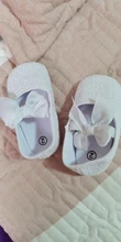 Zapatos blancos con pajarita para niñas pequeñas, calzado antideslizante para cuna, Navidad, boda, primavera y verano