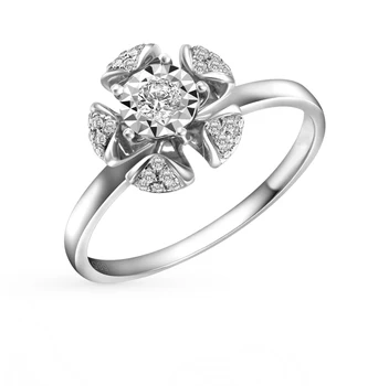 Gold ring with diamonds sunlight sample 585
Gold ring with diamonds sunlight sample 585