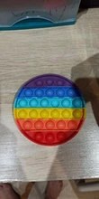 Arco Iris de empuje de Pops Fidget sensorial Juguetes Para Autisim necesidades especiales Anti-estrés juego de alivio de estrés blandita Pop Fidget Juguetes | Juguetes Fidget | Fidget Juguetes