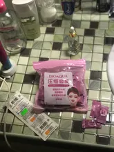 Mascarilla de compresión Facial no tejida, máscara de tejido de papel, herramienta de maquillaje, mascarilla comprimida desechable para el cuidado de la piel, 50 Uds.