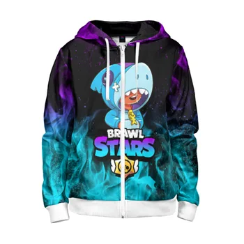 Children's sweatshirt 3D with zipper Brawl Stars Leon shark
Children's sweatshirt 3D with zipper Brawl Stars Leon shark