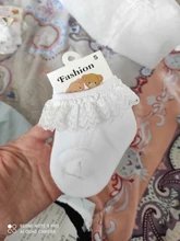 YWHUANSEN 0 a 6 años bebé niño pequeño niñas con volantes de encaje tobillo algodón calcetines vestido princesa verano algodón ojal calcetines con flores