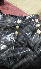 Skirt Womens Synthetic Empire Sewing-Grid Top-Quality Newest