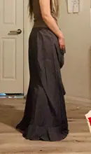 Pantalones Mujer Palazzo 2019 Causal Ruffle cordón pantalones elegante alta cintura Irregular suelto Color puro otoño mujer pantalón falda