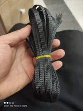 Manga trenzada con aislamiento negro, 5/10M, 2/4/6/8/10/12/15/20/25mm, protección de Cable PET expandible