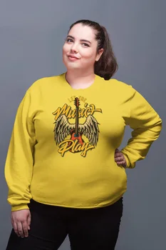 Angemiel Wear Let The Music Play Yellow Women Sweatshirts
Angemiel Wear Let The Music Play Yellow Women Sweatshirts