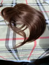 Halo Lady-extensiones de pelo brasileño con flequillo para mujer, cabello humano brasileño con Clip, aumento del volumen del cabello, peluquín corto, no Remy