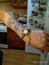 Reloj de pulsera de lujo con diamantes de imitación para Mujer, accesorio femenino de marca superior, 2021