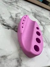 Soporte de silicona ovalado para pluma de tatuaje, soporte para micropigmento, máquina de taza para tinta, accesorios de maquillaje permanente, 1 ud.