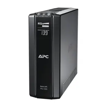 APC Back-UPS Pro uninterruptible power supply (UPS) line Interactive 1500 VA 865 W 10 socket (e) AC
APC Back-UPS Pro uninterruptible power supply (UPS) line Interactive 1500 VA 865 W 10 socket (e) AC
