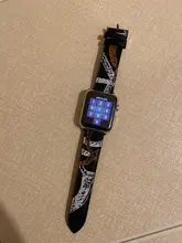 Correa de cuero para Apple watch, banda de 44mm, 40mm, 38mm, 42mm, iWatch, pulsera de una sola vuelta, reloj para Apple watch series 5 4 3 se 6