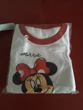Conjuntos de pijama de Minnie para niños, ropa de dormir de manga larga, pijama de princesa de Mickey, primavera y otoño