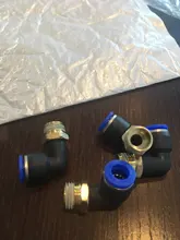 PL pneumatic connector 4mm-12mm hose OD 1/8 1/4 3/8 1/2 male pneumatic thread tube